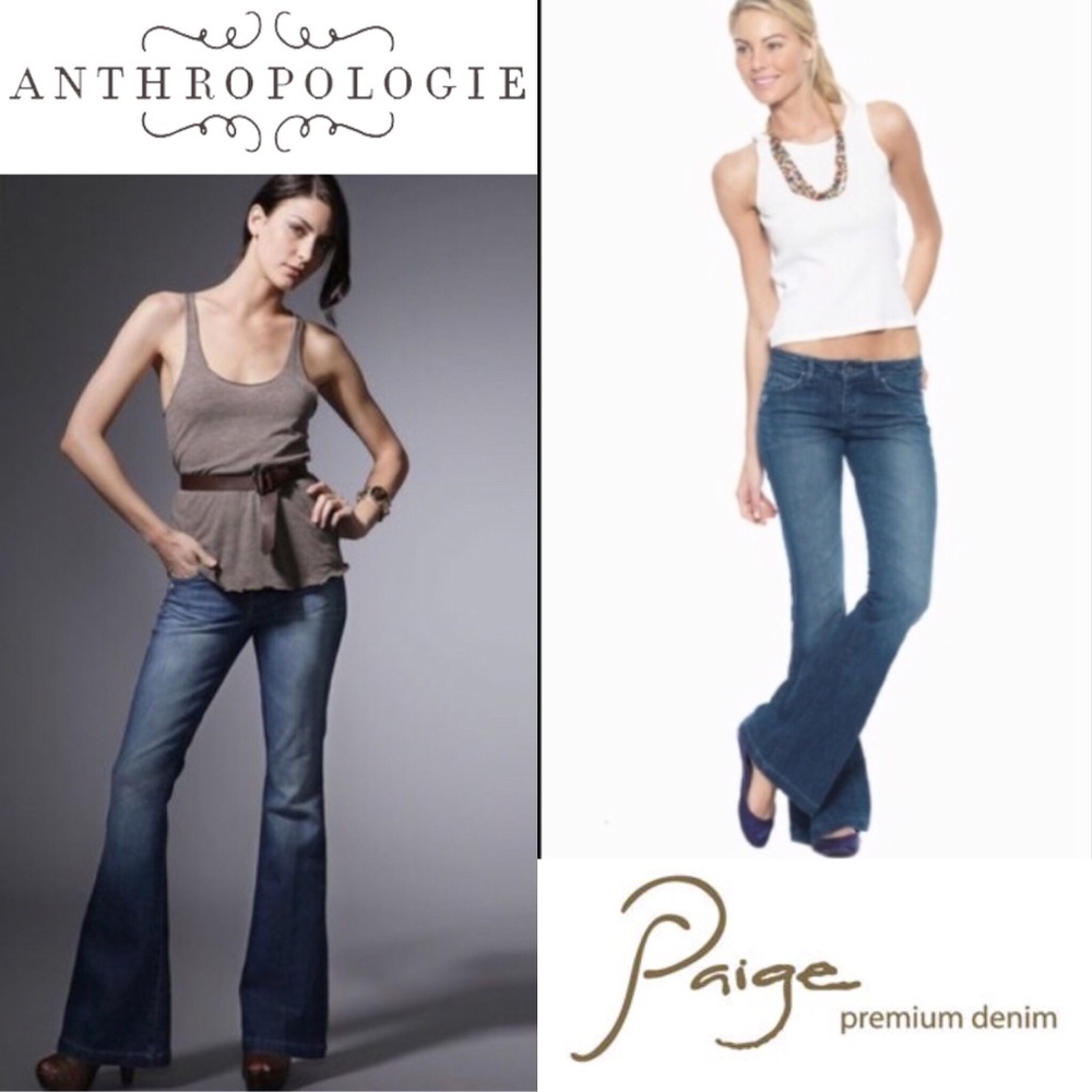 Paige Manning Flare Denim Jeans Sz 30